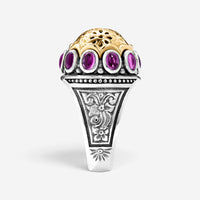 Konstantino Dome Sterling Silver & 18K Yellow Gold Corundum Ring Sz. 7 DKJ977-538-S7 - THE SOLIST