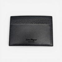 Salvatore Ferragamo Gancini Men's 724056 Black Card Holder MSRP $295 - THE SOLIST