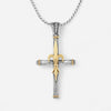 Konstantino Sterling Silver and 18K Yellow Gold Cross Pendant STKJ357-130 - THE SOLIST