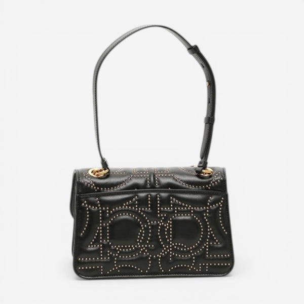 NEW SALVATORE FERRAGAMO Quilting Women's 716807 Black Shoulder Bag MSRP $2400 - THE SOLIST