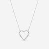Suna 18K White Gold Diamond Heart Pendant H368W