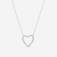 Suna 18K White Gold Diamond Heart Pendant H368W