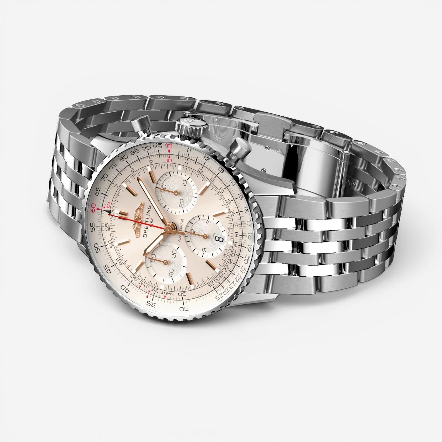 Breitling Navitimer Chronograph Stainless Steel Automatic Men's Watch AB0139211G