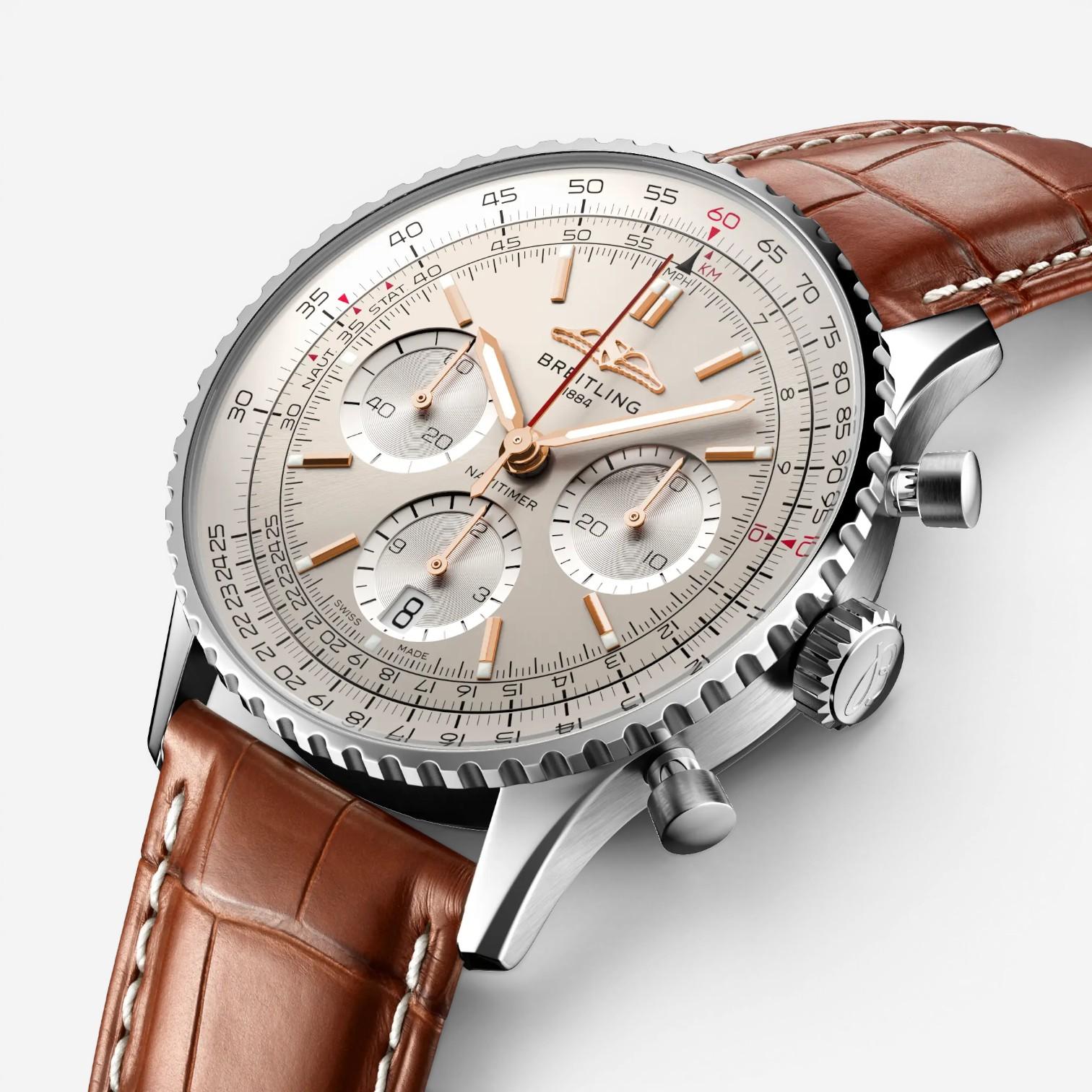 Breitling Navitimer Chronograph Stainless Steel Automatic Men's Watch AB0139211G