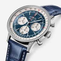 Breitling Navitimer Stainless Steel Diamond Automatic Men's Watch AB0139631C1P1