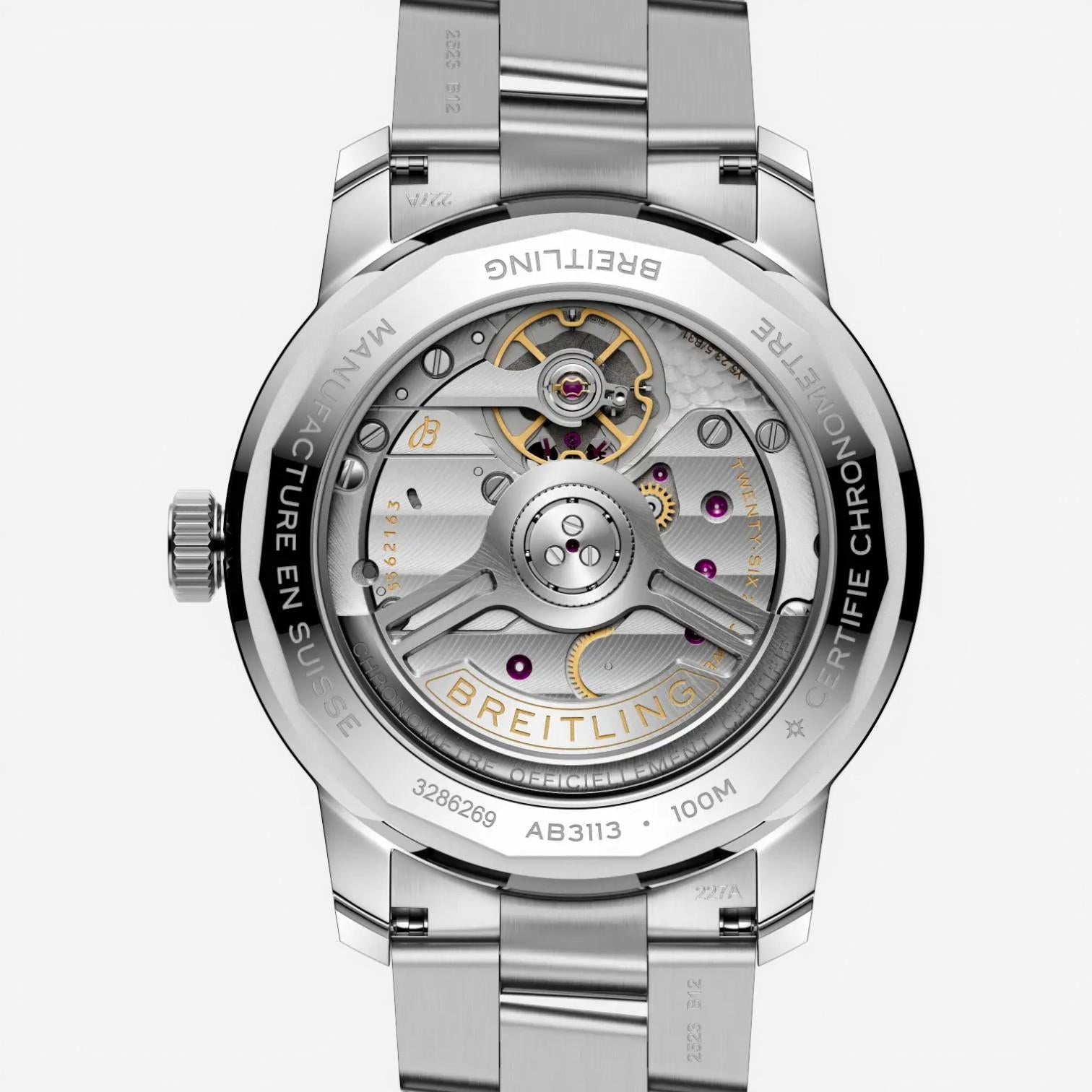 Breitling Top Time Stainless Steel Automatic Men's Watch AB3113A71C1A1