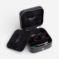 Rapport Director’s Range Black Leather Small Jewelry Box D336