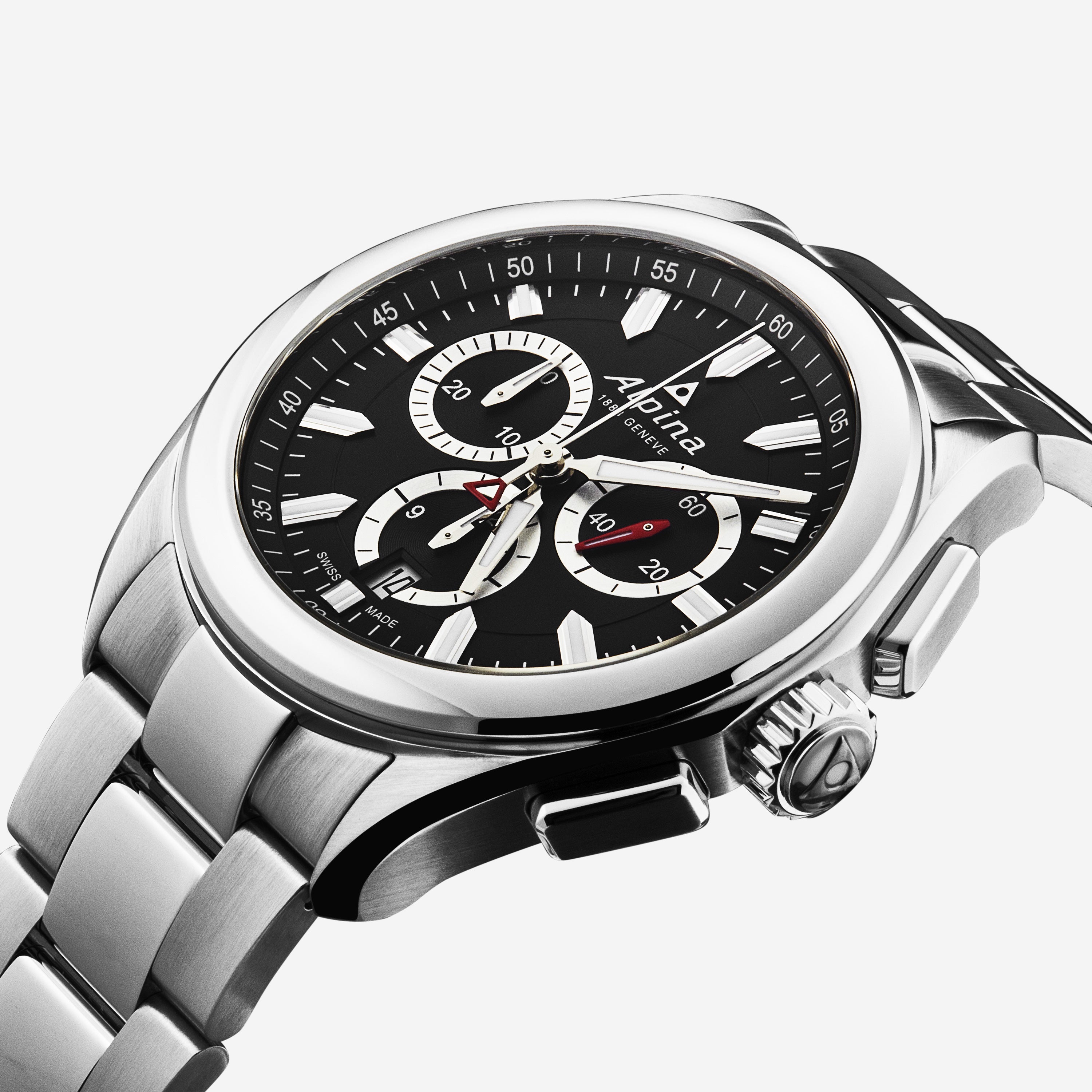 Alpina Alpiner Chronograph Stainless Steel Quartz Men's Watch AL-373BS4E6B