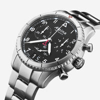 Alpina Startimer Pilot Chronograph Stainless Steel Quartz Men's Watch AL - 372BW4S26B - THE SOLIST - Alpina