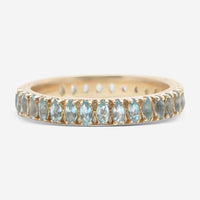 Armenta 14K Gold Marquis - Cut Swiss Blue Topaz Stack Band Ring 17470 - THE SOLIST - Armenta