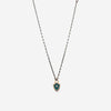 Armenta 14K Rose Gold & Blackened Sterling Silver Teal Enamel Shield Pendant Necklace 18" 19230 - THE SOLIST - Armenta