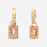 Armenta 14K Rose Gold & Grey Sterling Silver Huggie Earrings 20503 - THE SOLIST - Armenta