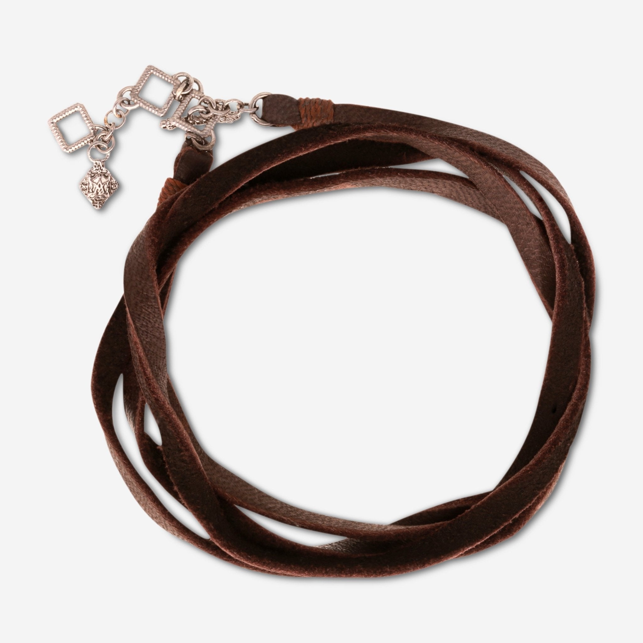 Armenta 14K Rose Gold & Leather Wrap Bracelet 20568 - THE SOLIST - Armenta