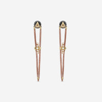 Armenta 14K Rose Gold & Sterling Silver Diamond & Australian Opal Drop Earrings 20750 - THE SOLIST - Armenta