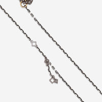 Armenta 18K Yellow Gold Grey Diamond Padlock Shield Pendant Necklace 20147 - THE SOLIST - Armenta