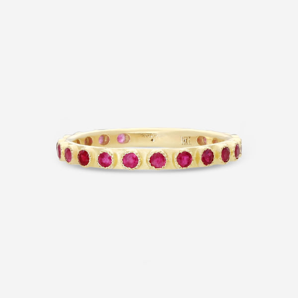 Armenta 18K Yellow Gold Ruby Band Ring Sz. 6.5 20184 - THE SOLIST - Armenta