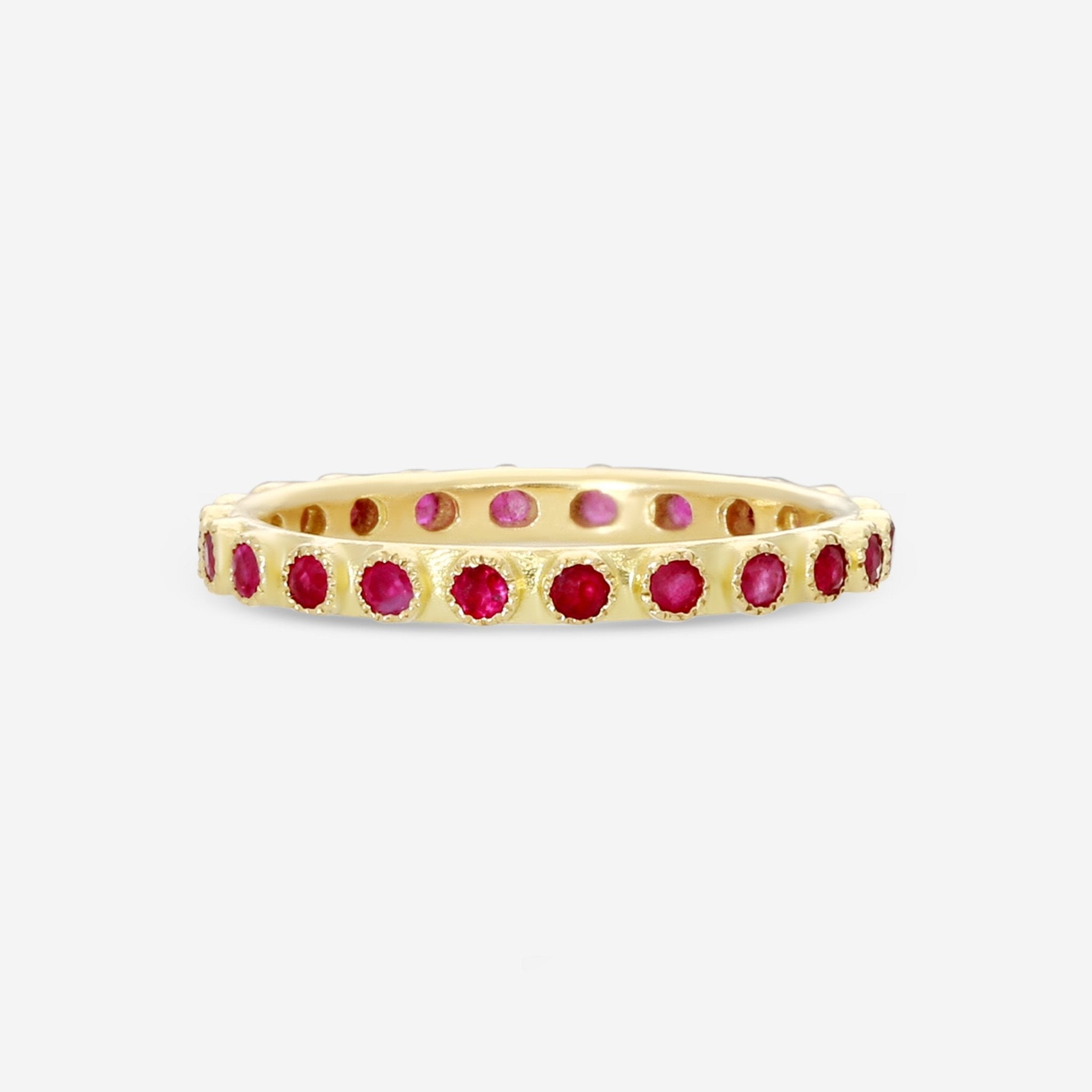 Armenta 18K Yellow Gold Ruby Band Ring Sz. 6.5 20184 - THE SOLIST - Armenta