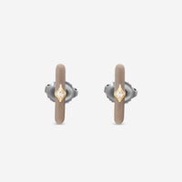 Armenta 18K Yellow Gold, Sterling Silver & Enamel Diamond Stud Earrings 21269 - THE SOLIST - Armenta