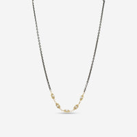 Armenta 18K Yellow Gold, Sterling Silver Pearl & Diamond Scroll Stations Chain Link Necklace 20096 - THE SOLIST - Armenta