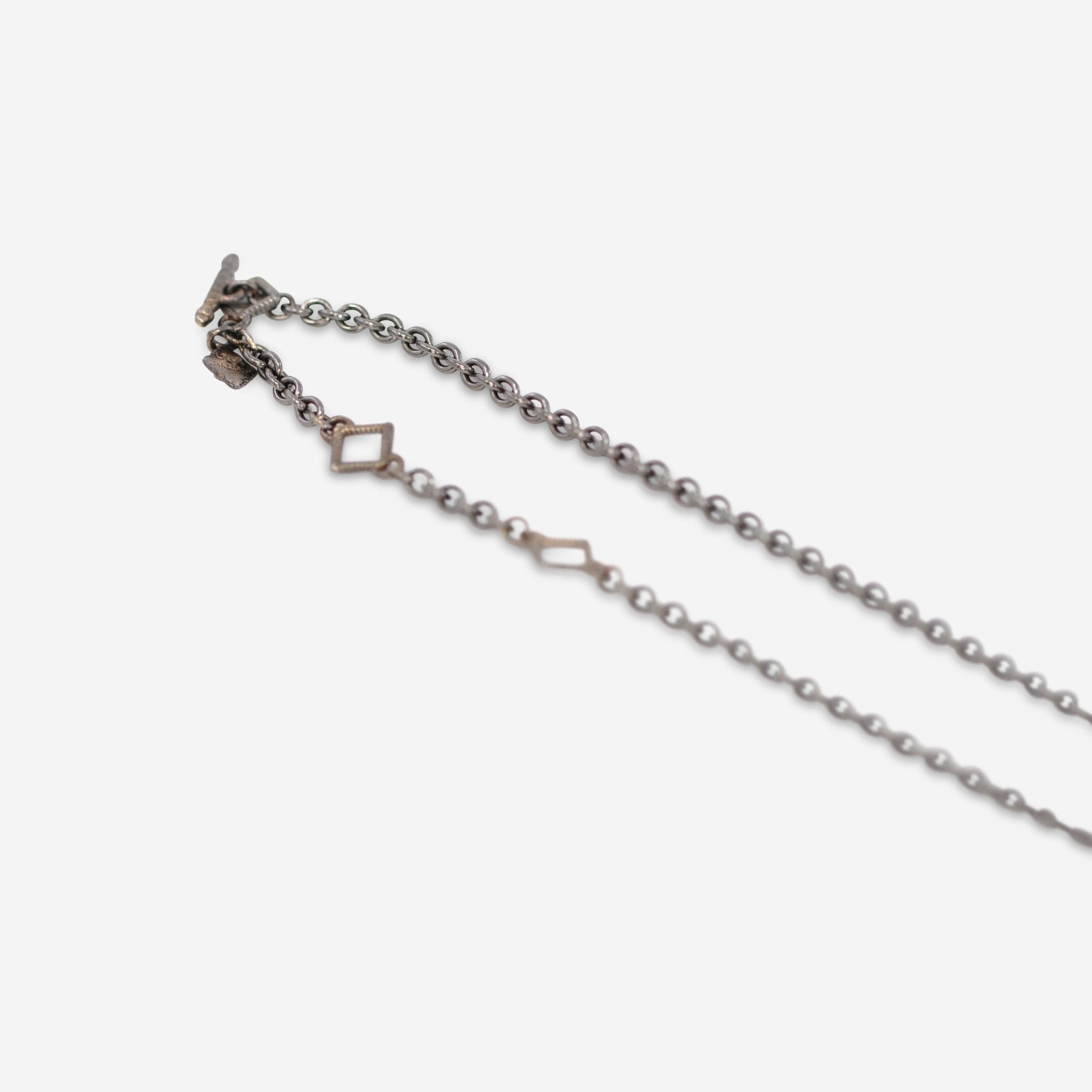 Armenta 18K Yellow Gold, Sterling Silver Pearl & Diamond Scroll Stations Chain Link Necklace 20096 - THE SOLIST - Armenta