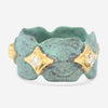 Armenta 18K Yellow Gold Teal Patina Artifact Diamond Stack Ring 19789 - THE SOLIST - Armenta