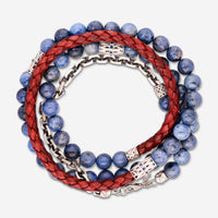 Armenta Grey Sterling Silver Sodalite Bracelet 20831 - THE SOLIST - Armenta