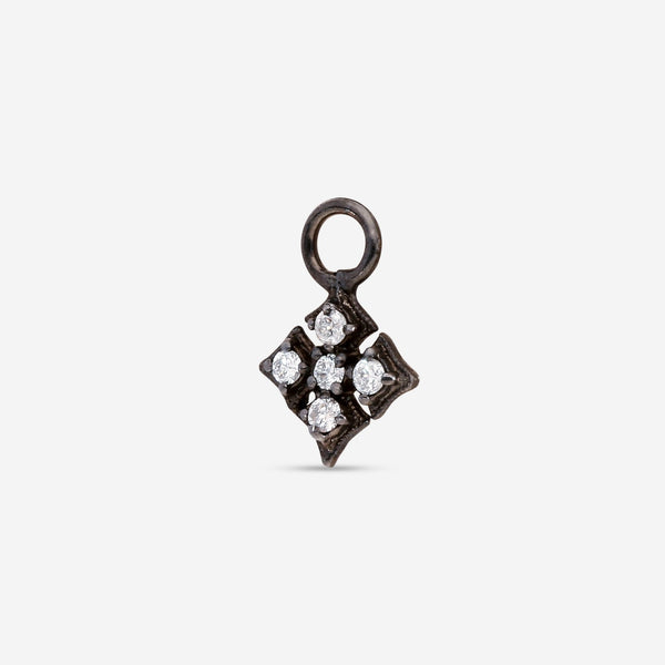 Armenta New World Sterling Silver White Diamond Cross Charm 19144 - THE SOLIST - Armenta