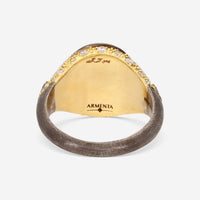 Armenta Old World 18K Yellow Gold & Blackened Sterling Silver Ring 17899 - THE SOLIST - Armenta