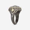 Armenta Old World 18K Yellow Gold & Sterling Silver Champagne Diamond Signet Ring Sz. 7 15758 - THE SOLIST - Armenta