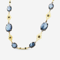 Armenta Old World 18K Yellow Gold & Sterling Silver Multistone Station Necklace 19307 - THE SOLIST - Armenta