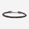 Armenta Romero Green Patina Brass & Black Leather Bracelet 19025 - THE SOLIST - Armenta