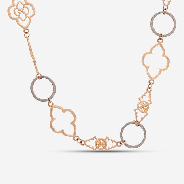 Armenta Rose World 14K Rose Gold & Grey Sterling Silver Necklace 17201 - THE SOLIST - Armenta