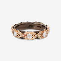 Armenta Rose World 14K Rose Gold & Grey Sterling Silver Ring 17972 - THE SOLIST - Armenta