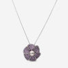 Assael 18K White Gold and Titanium Diamond 0.59ct. tw. and Tahitian Natural Color Cultured Pearl Pendant Necklace AFP0001 - THE SOLIST