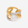 Assael Angela Cummings 18K Yellow Gold, South Sea Pearl and Diamond 0.84ct. tw. Statement Ring Sz. 7 ACR0052 - THE SOLIST - Assael