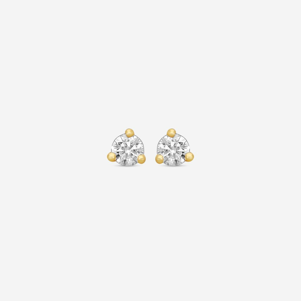 Ina Mar 14K Yellow Gold Diamond Martini Stud Earrings ST1001D-FY-025F - THE SOLIST