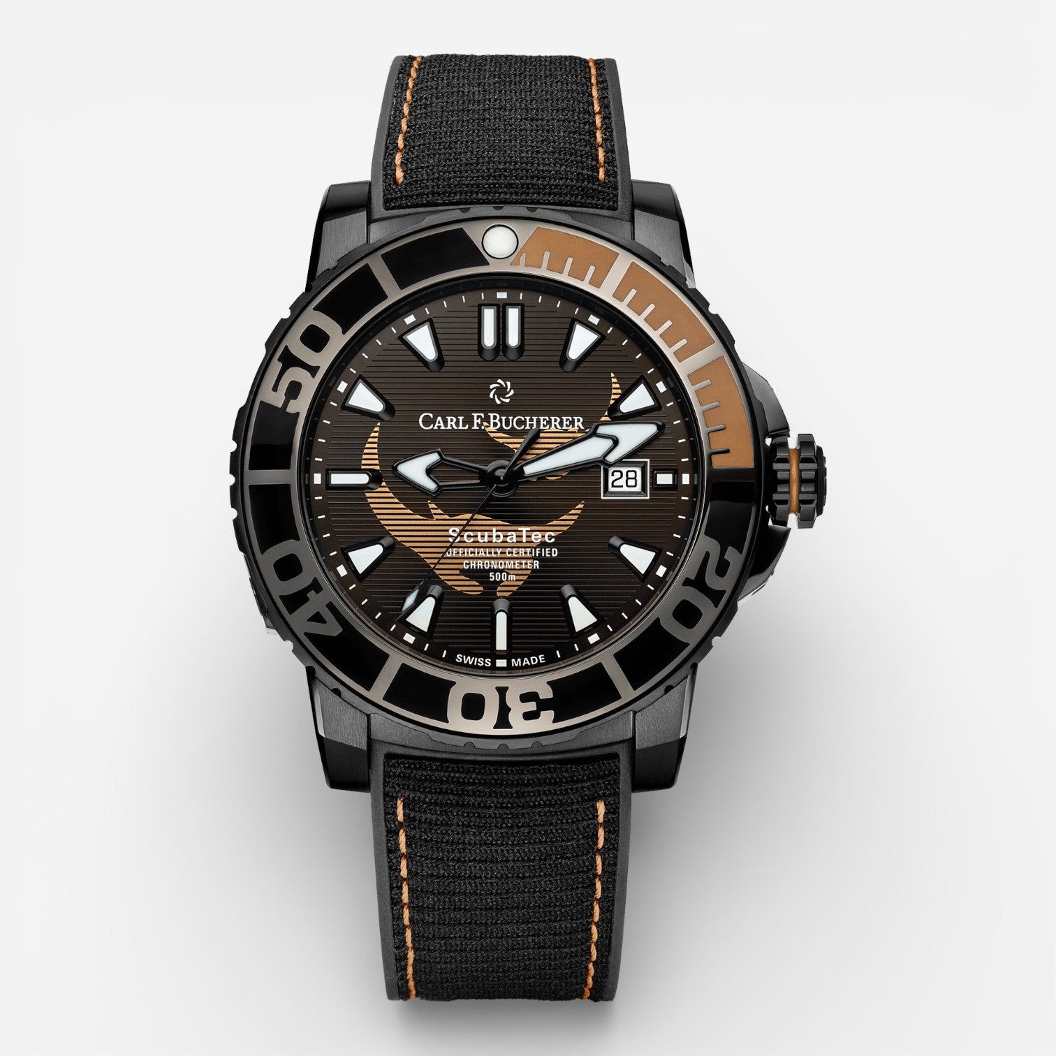 Carl F. Bucherer Patravi ScubaTec BlackManta Titanium Automatic Men's Watch 00.10632.28.33.99