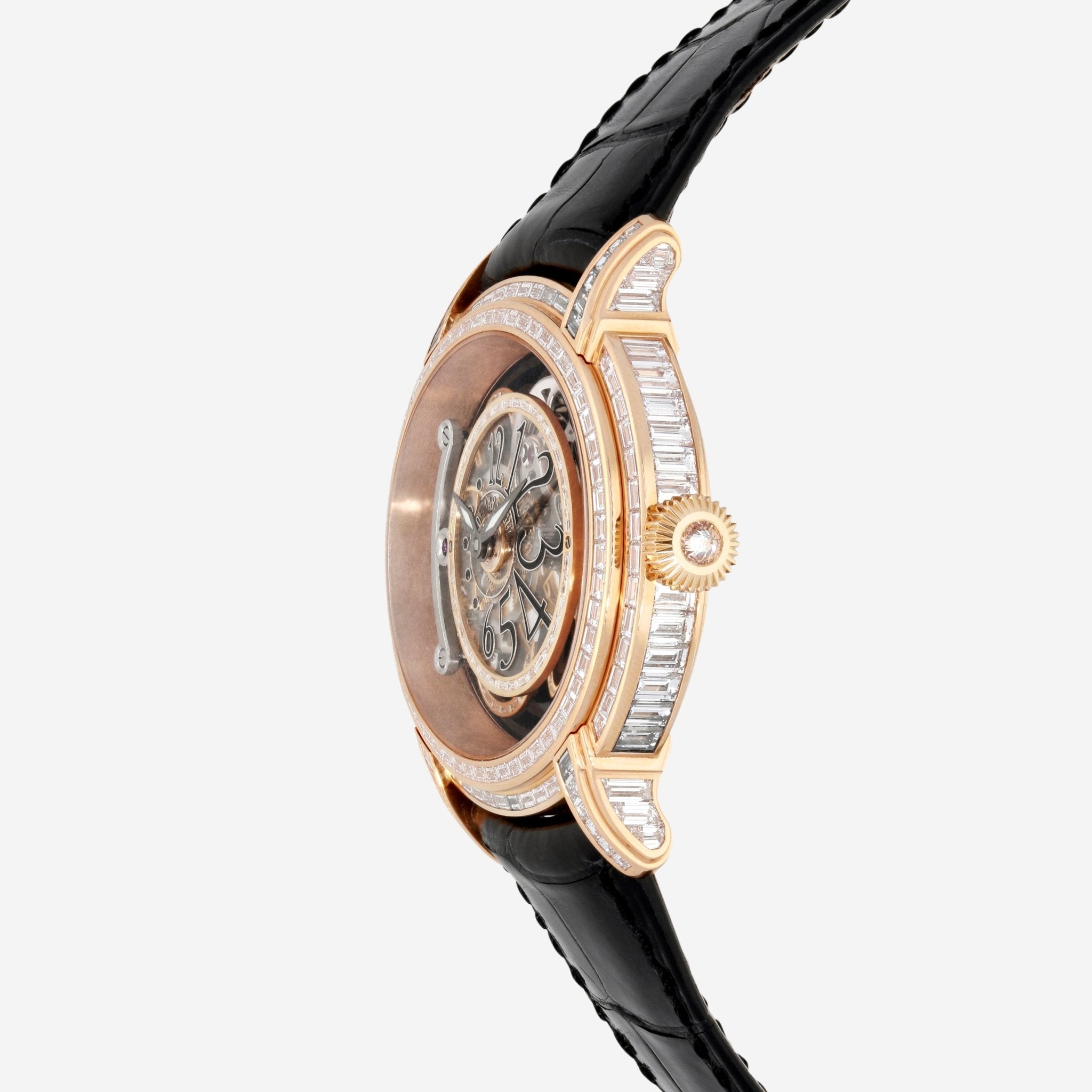 Audemars Piguet Millenary Onyx Baguette 18K Rose Gold 45mm Manual 