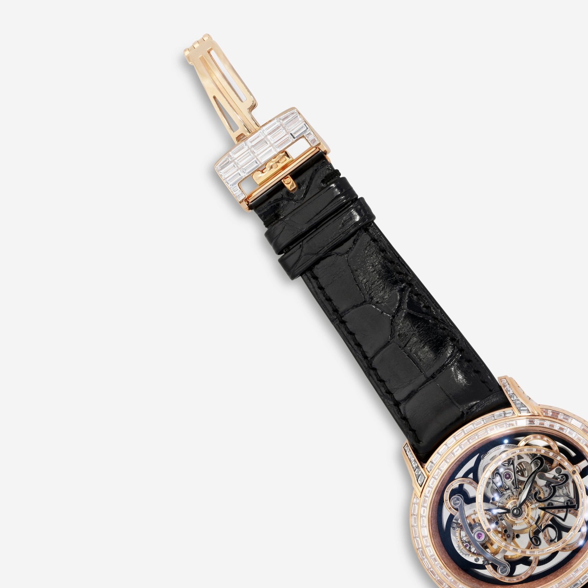 Audemars Piguet Millenary Onyx Baguette 18K Rose Gold 45mm Manual 