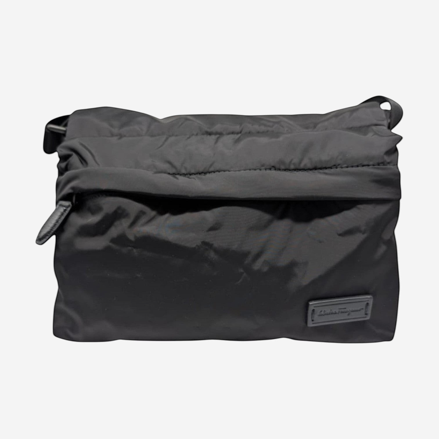 Salvatore Ferragamo Nylon Men's 726392 Black Messenger Bag MSRP $995 - THE SOLIST