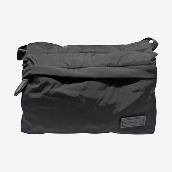 Salvatore Ferragamo Nylon Men's 726392 Black Messenger Bag MSRP $995 - THE SOLIST
