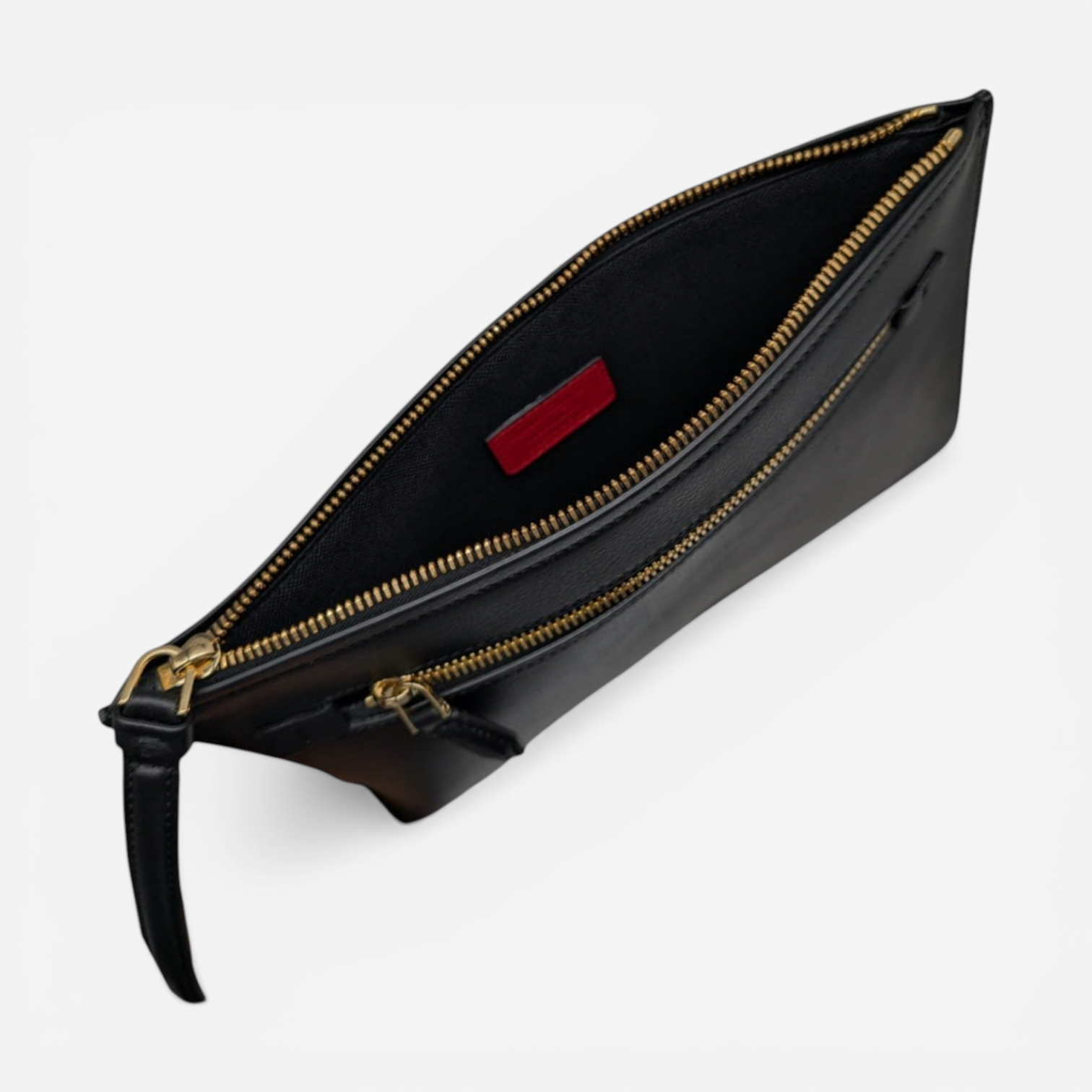 Salvatore Ferragamo Firenze Men's 728058 Black Clutch MSRP $850 - THE SOLIST