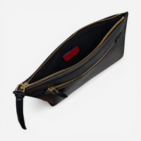 Salvatore Ferragamo Firenze Men's 728058 Black Clutch MSRP $850 - THE SOLIST