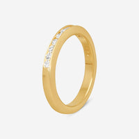 Suna 14K Yellow Gold Diamond Wedding Ring Sz. 5 W12YY10