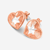 Baccarat 18K Gold Plated on Sterling Silver, Pink Crystal Heart Earrings 2812895 - THE SOLIST - Baccarat