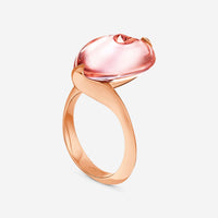 Baccarat 18K Gold Plated on Sterling Silver, Pink Mirror Crystal Statement Ring 2806962 - THE SOLIST - Baccarat