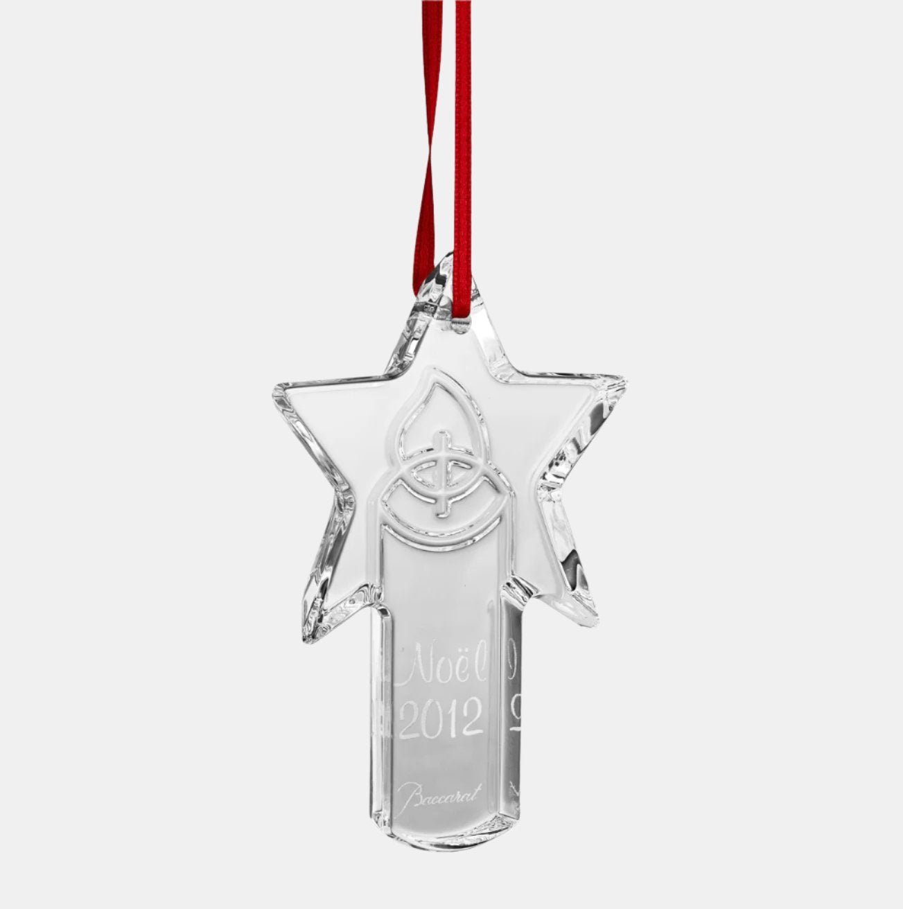 Baccarat Crystal Noel 2012 Annual Candlestick Ornament 2611655 - THE SOLIST - Baccarat