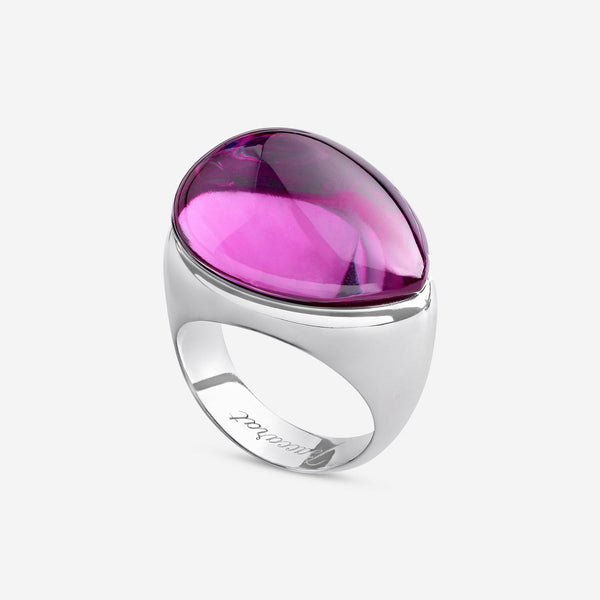 Baccarat Sterling Silver, Purple Crystal Statement Ring 2805623 - THE SOLIST - Baccarat