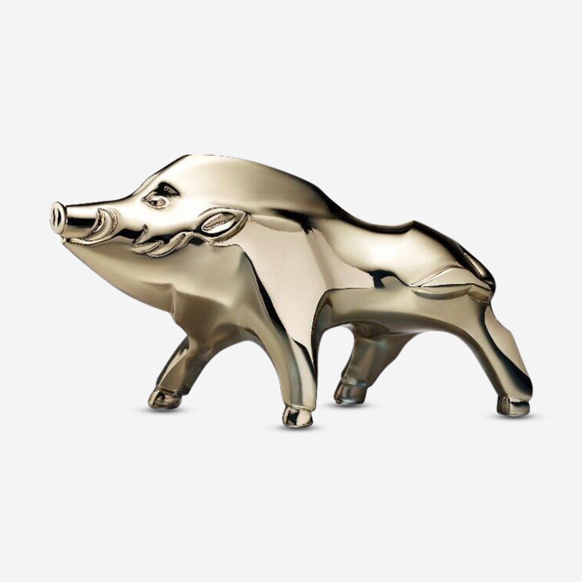 Baccarat Zodiac Crystal 2019 The Year of The Pig Gold Figurine