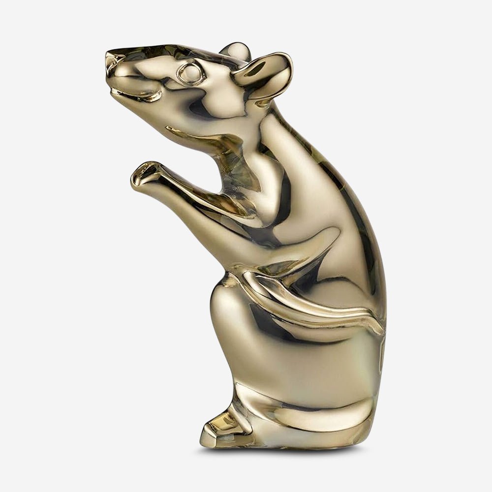 Baccarat Zodiac Crystal 2020 The Year of The Rat Gold Figurine 2813062 - THE SOLIST - Baccarat